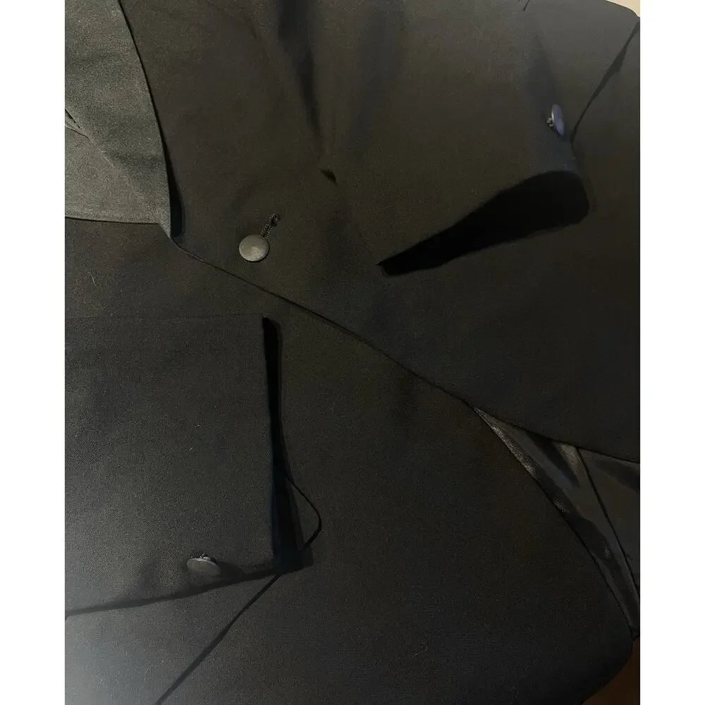 Vintage Palm Beach Mens 43L 38x31 Black Tuxedo Single Button Tux